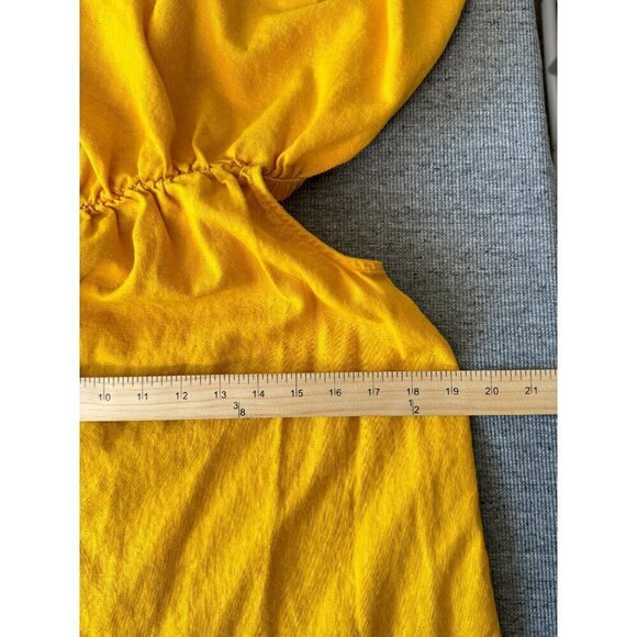 Old Navy Women's Off The Shoulder Yellow Dress Size S - Picture 5 of 9